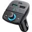 FM трансмітер модулятор Ugreen CD229 Bluetooth 5.0 чорний - мініатюра 1