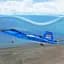 Літак на радіокеруванні SCHE HW32 F22 Fighter Blue - мініатюра 5