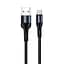 Кабель ColorWay USB - micro USB (M/M), Nylon, 2.4 А, 1 м, Black (CW-CBUM045-BK) - мініатюра 1