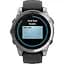 Смарт-годинник Garmin Fenix E 47mm AMOLED Stainless Steel with Black Silicone Band (010-03025-02/00) - мініатюра 3