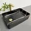 Умивальник VBI Velletri black stone matt накладний VBI-015902, Чорний матовий - мініатюра 5