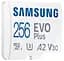 Карта пам'яті Samsung 256GB microSDXC EVO+ V30 W/A MB-MC256KA/EU (MB-MC256KA/EU) - мініатюра 2
