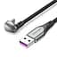 Кабель Vention USB 2.0 A Male to USB-C Male U-Shaped 5A Cable Aluminum Alloy Type 0.5m Black (COHHD) - мініатюра 1