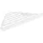 Полочка угловая Hansgrohe AddStoris 14.8 х14.8 x 30.5 см Matt White 41741700, Белый матовый - миниатюра 1