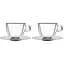 Набор чашек Luigi Bormioli Thermic Glass с блюдцем 300 мл 2 шт. (10089/01) - миниатюра 1