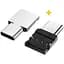 Дата кабель OTG USB 2.0 AF to USB-C silver XoKo (XK-AC045-SL2) - миниатюра 1