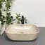 Умивальник VBI Ravenna beige stone matt накладний VBI-011215 - мініатюра 4