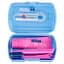 Дорожный набор по уходу за брекетами Curaprox Travel Set Ortho Blue: Раскладная щетка CS5460 + Зубная паста Be You 10 мл + Ершики + Тревел-кейс - миниатюра 1