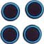 Накладки на стіки Thumb Grips 4-pack для PS4/PS5/Xbox Black Blue [122998] - мініатюра 1