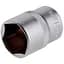 Головка торцевая шестигранная Intertool 21мм x 1/2" матовая - миниатюра 1