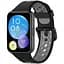 Силиконовый ремешок Primolux Perfor Classic для смарт-часов Huawei Watch Fit 2- Black Grey - миниатюра 1