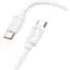 Кабель Hoco X115 Surpass 240W fast charging data cable Type-C to Type-C Білий - мініатюра 1