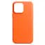 Кожаный чехол-панель для Apple iPhone 14 Pro Max, FAKE Leather Case, оранжевый, искусственная кожа, премиальный, противоударный, защита всего корпуса, с мягкой подкладкой, поддержка MagSafe и беспроводной зарядки, ArmorStandart (ARM64463) - миниатюра 1