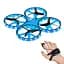 Интерактивный детский дрон UFT HandCopter Blue с управлением рукой и яркой подсветкой - миниатюра 1