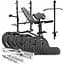 Набор Hop-Sport Strong 146кг со скамейкой HS-1065 - миниатюра 1