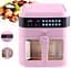 Аэрофритюрница мультипечь DMS HFG-7R XXL Pink 1600 Вт - мініатюра 3