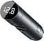 Автомобільний FM-модулятор Baseus Energy Column + bluetooth (2USB) CCNLZ-C0G (Темно-сірий) - мініатюра 6