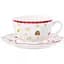 Чайный набор Lefard Christmas Delight, 250 мл, белый с красным (985-144) - миниатюра 1