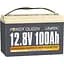 Акумулятор Power Queen LiFePO4 12V (12.8V/100Ah/1280Wh) (P12V100-BASIC-4-A100) [157264] - мініатюра 1