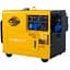 Генератор дизельний KDK7500SCA, 1-фазний 230V, 50Hz, 6.9kVA/5.5kW, бак 14,5 л, витрата 1,65 л/год, пуск: стартер, 850x550x720 мм, 160 кг - мініатюра 1