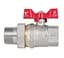 Кран кульовий Thermo Alliance "Американка" Standart 1" ВЗ прямий, PN40, метелик SD220W25 - мініатюра 2