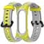 Силиконовый ремешок Primo Mijobs Perfor Classic для фитнеса браслета Xiaomi Mi Smart Band 5 Yellow-Grey - миниатюра 1