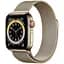 Apple Watch Series 6 GPS + Cellular 44mm Gold Stainless Steel Case w. Gold Milanese L. (M07P3) - мініатюра 1