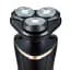 Электробритва Новый Харьков НХ-8526 Фаворит S Black, 6W, роторная, сухое бритье, 3 плавающие головки для бритья, плавающие двойные лезвия, повторение контуров лица, питание сеть, триммер для висков, электронная кнопка включения - миниатюра 3