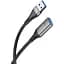 Кабель XO NB220 USB A - USB A 3.0 2 м чорний - мініатюра 3