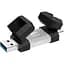 Флеш накопитель 2-в-1 SILICON POWER Mobile C51 128 ГБ - usb3.2 + TypeC - миниатюра 1