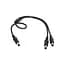 Разветвитель питания кабель для роутера DC (Male) - 2xDC (Male) splitter 1х2 Voltronic 5.5х2.5 мм 30 см - миниатюра 1