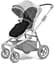 Теплий конверт-накидка Thule Footmuff City Midnight Black (TH 11000304) - мініатюра 2