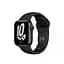 Смарт-годинник Apple Watch Nike Series 7 GPS 41 mm Midnight Aluminum Case w. Anthracite/Black Nike Sport Band (MKN43) - мініатюра 1