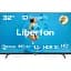 Телевізор 32" Liberton LTV-32H05GT, Black, LED, 1366x768, 60 Гц, 3000:1, Google TV, DVB-T2/C, LAN, Wi-Fi, Bluetooth, 2xHDMI, 2хUSB, 2 x 6 Вт, VESA 200x200 - мініатюра 1