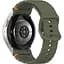 Ремінець для Samsung Galaxy Watch 6 40mm 6 44mm - темно-зелений ширина кріплення 20мм силікон Watchbands Seven Pro (W49-2WB13213017) - мініатюра 1