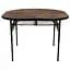 Складной стол Bo-Camp Woodbine Oval 100x70 cm Black/Wood look (1404185), Коричневый - миниатюра 2