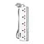 Мережевий фільтрі Hoco AC14A Rico 5-position socket (PD30W/1C3A) (EU) White - мініатюра 1