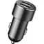 Автомобильное зарядное устройство Baseus High Efficiency One to Two Cigarette Lighter Black (CRDYQ-01) [77945] - миниатюра 4