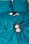 Пододеяльник Moon&Star Satin Stripe Turkish Blue King Size 220x240 см - миниатюра 5