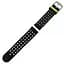 Двойной ремешок с перфорацией Primo для часов Samsung Sport Gear (SM-R600) Black Green - миниатюра 2