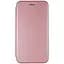 Чехол книга Xiaomi Redmi 9A эко-кожа Premium Case для смартфона Розовое золото - миниатюра 1