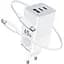 Зарядний пристрій Gelius Nimble GaN 65W GP-HC051 White Type-C to Type-C cable (90473) - мініатюра 1
