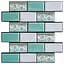 Декоративна плитка ПВХ на самоклейці Sticker Wall SW-00001139 М'ятна 300х300х5мм, ціна за 1 шт. - мініатюра 1
