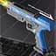 Водяний акумуляторний пістолет Water Gun 66-35 (500ml) with lithium battery Transparent blue - мініатюра 3
