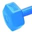 Гантелі композитні PowerPlay 4124 Hercules 2*3 кг Сині 2 шт (PP_4124_3kg_2in) - мініатюра 4