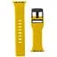 Силіконовий ремінець на смарт-годинник для Apple Watch 38,40,41 mm, Civilian Silicone Watch Strap, black-yellow, зі зручною застібкою, для годинника епл вотч, спортивний, ArmorStandart (ARM58405) - мініатюра 2