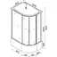 Душовий бокс BRAVO OBRA H120GBSL (H120BL) - мініатюра 5