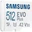 Карта памяти Samsung microSDXC Evo Plus 512GB UHS-I U3 V30 A2 + SD Adapter [MB-MC512KA] [84530] - миниатюра 2
