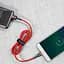 Дата кабель Baseus Cafule USB to MicroUSB Cable 2.4A (1m) (CAMKLF-B) Червоний - мініатюра 4