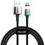 Кабель Baseus Zinc Fabric Magnetic Cable USB to MicroUSB 1.5A 2m CAMXC-B01 Black - мініатюра 1